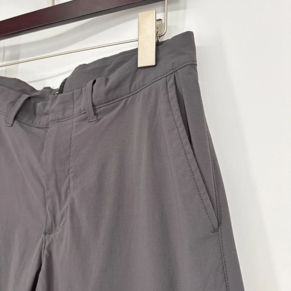 J.Crew 484 Slim Stretch Tech Pant  Size 29/30 Dark Grey Zip pockets